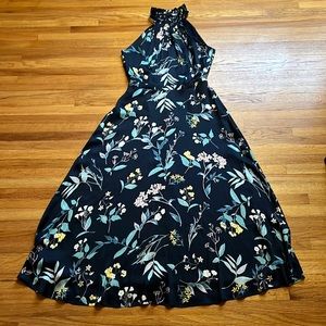 Banana republic floral midi dress, size 0